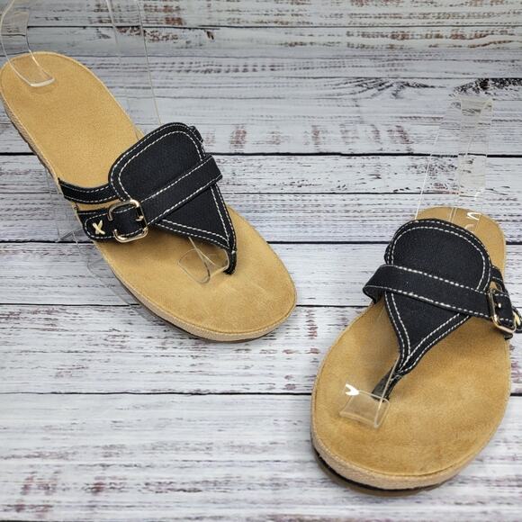 Dr. Scholl's Fastbreak Thong Sandals Black EUC | 8 - Picture 3 of 8